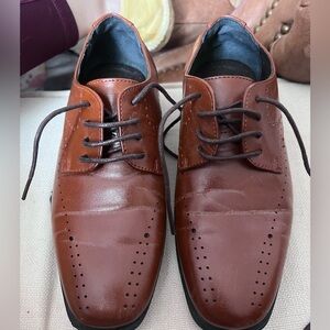 Stacy Adams Rich Brown Leather Oxfords